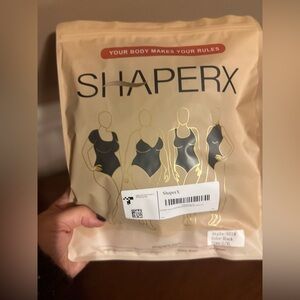 ShaperX Black Shapewear Bodysuit